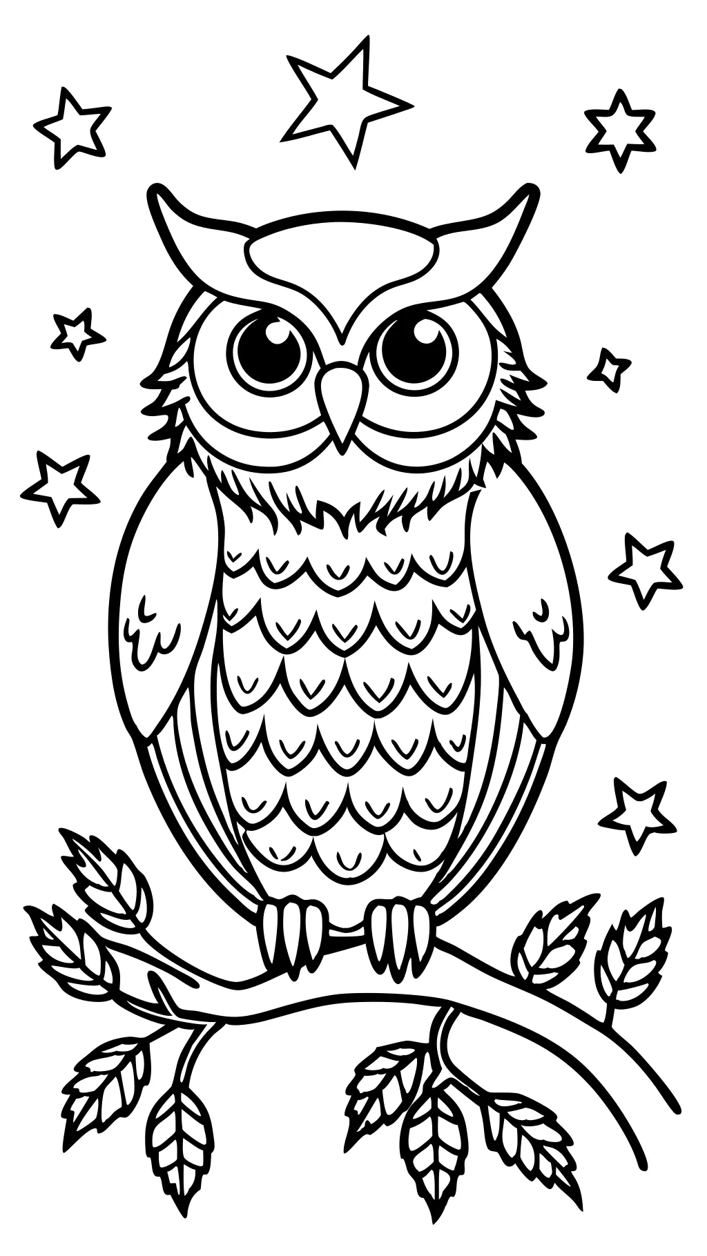 Page de couleur de hibou